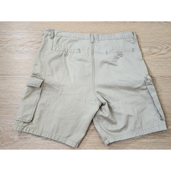 Ohio State Buckeyes Shorts Mens 38 Beige Khaki Cargo OSU Patch Embroidery Team - Picture 8 of 10